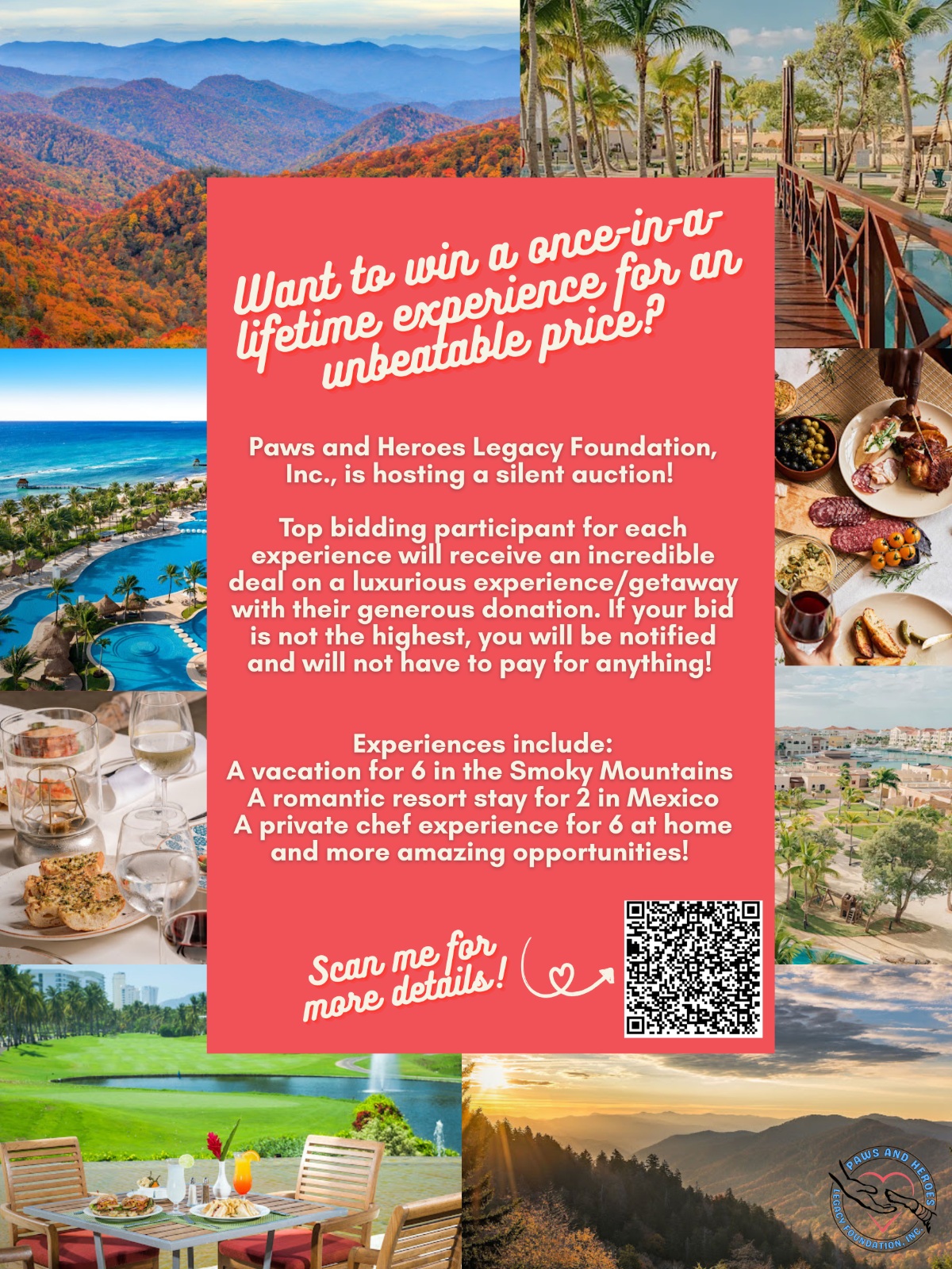 Paws and Heroes Silent Auction